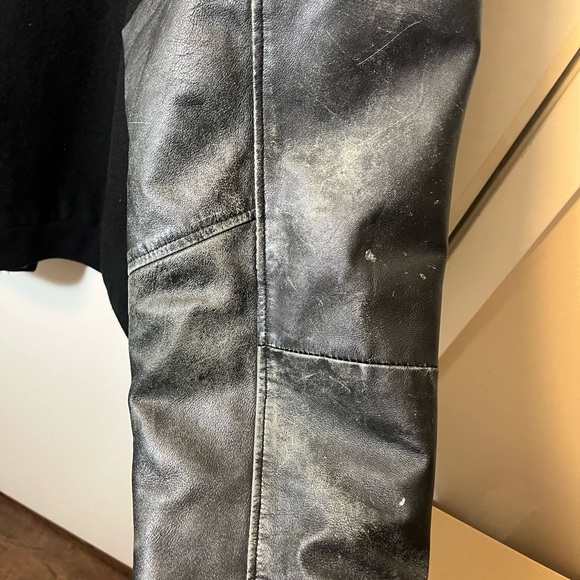 Vintage xxl varsity jacket wool and leather - Picture 4 of 6